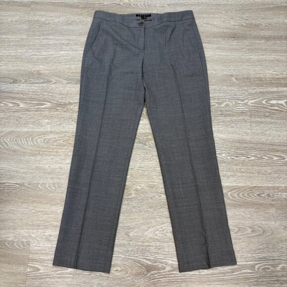 THEORY Lightweight Wool Blend Gray Rose Broadway Dress Pant sz 6 - Picture 2 of 12